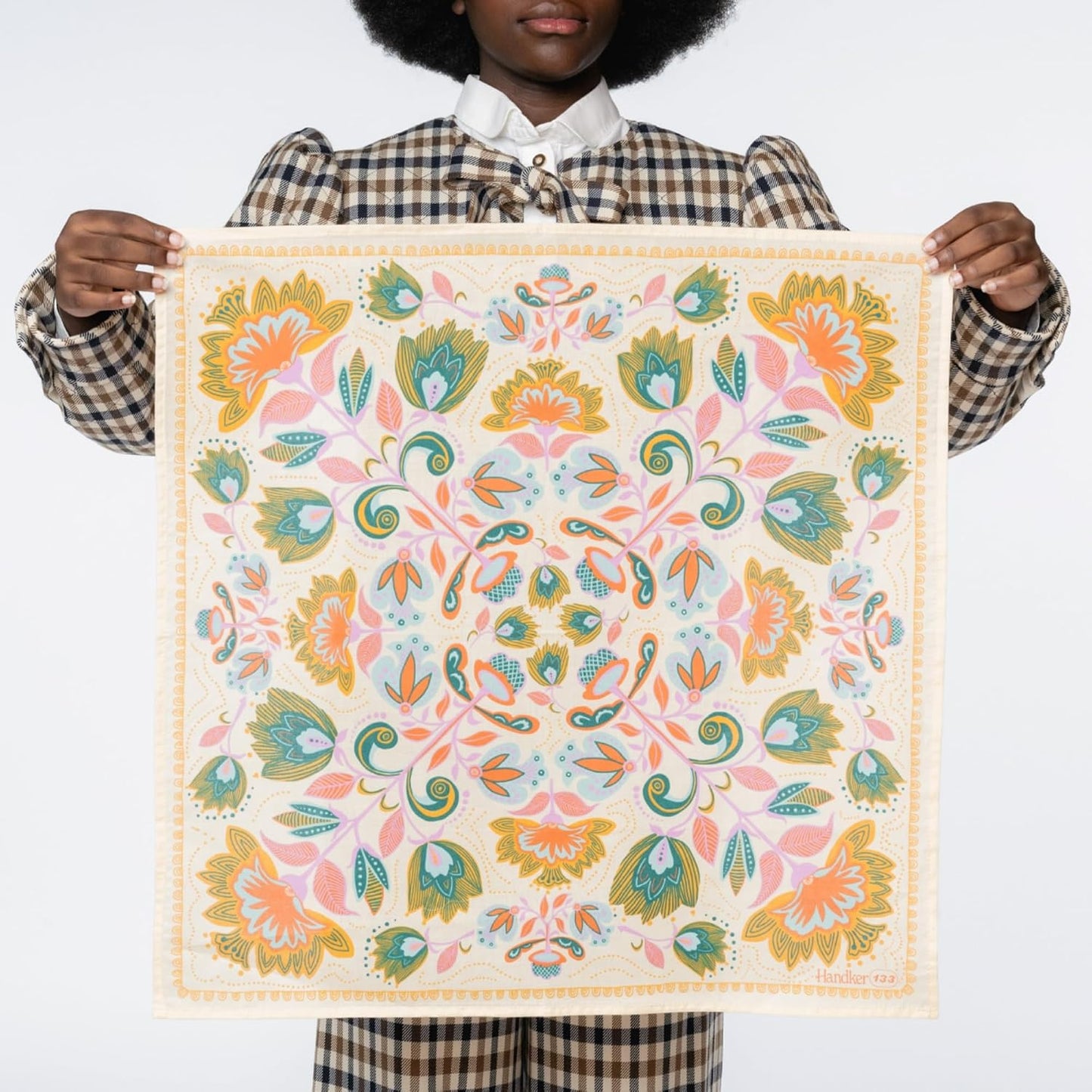 Handker Bandana de algodón prémium de 22 x 22 pulgadas para mujeres...