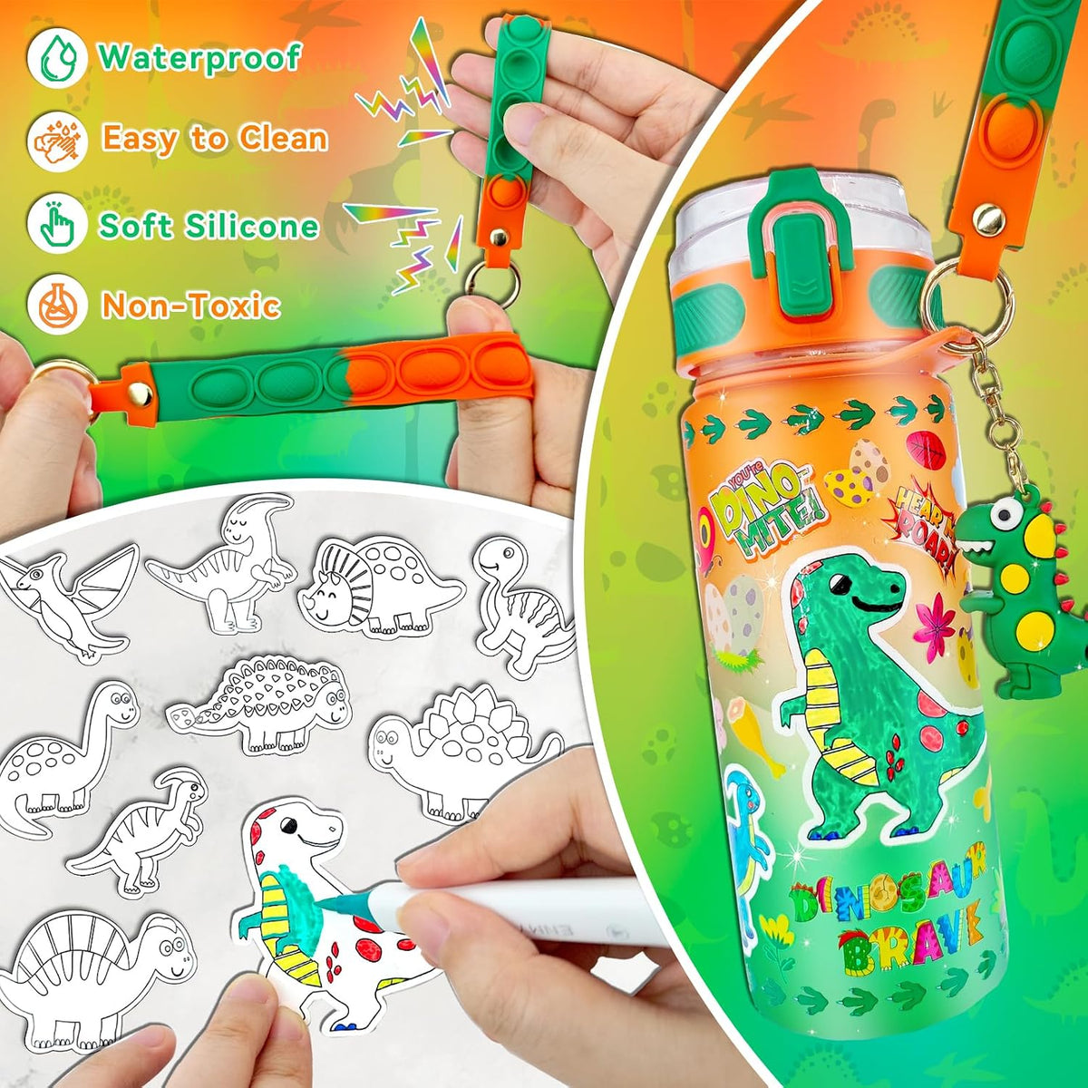 EDSPORTSHOUSE Decora tus propios kits de botellas de agua para niño...