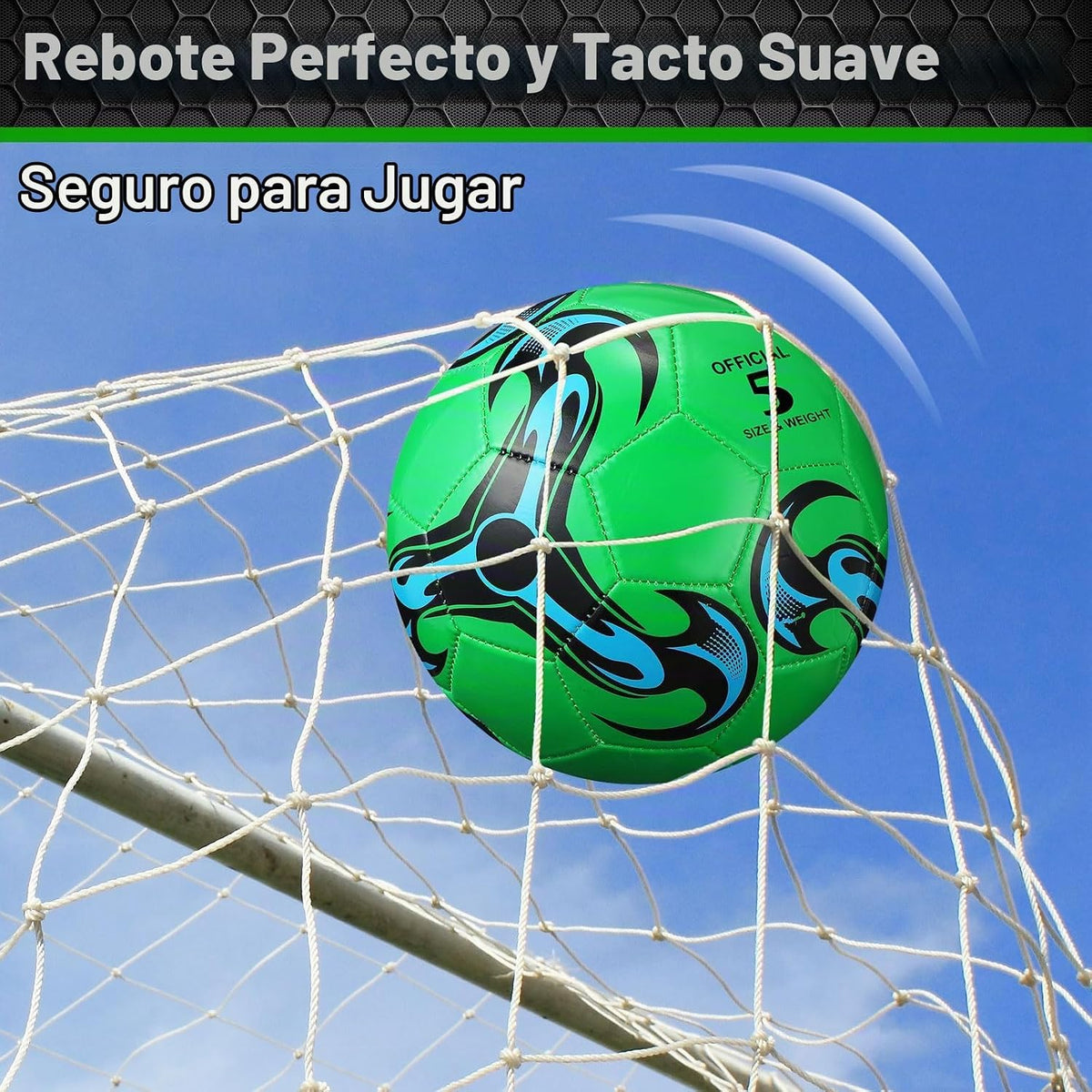 Lunmon 12 pelotas de fútbol a granel con 2 bombas, tamaño oficial,...