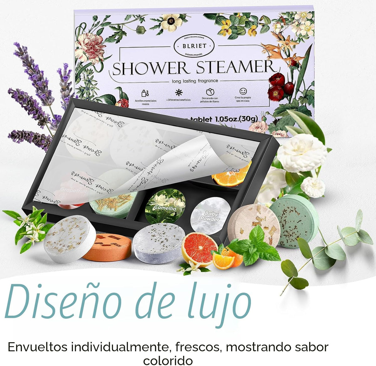Vaporizadores de Ducha Aromaterapia Blriet, Relleno de Calcetas par...