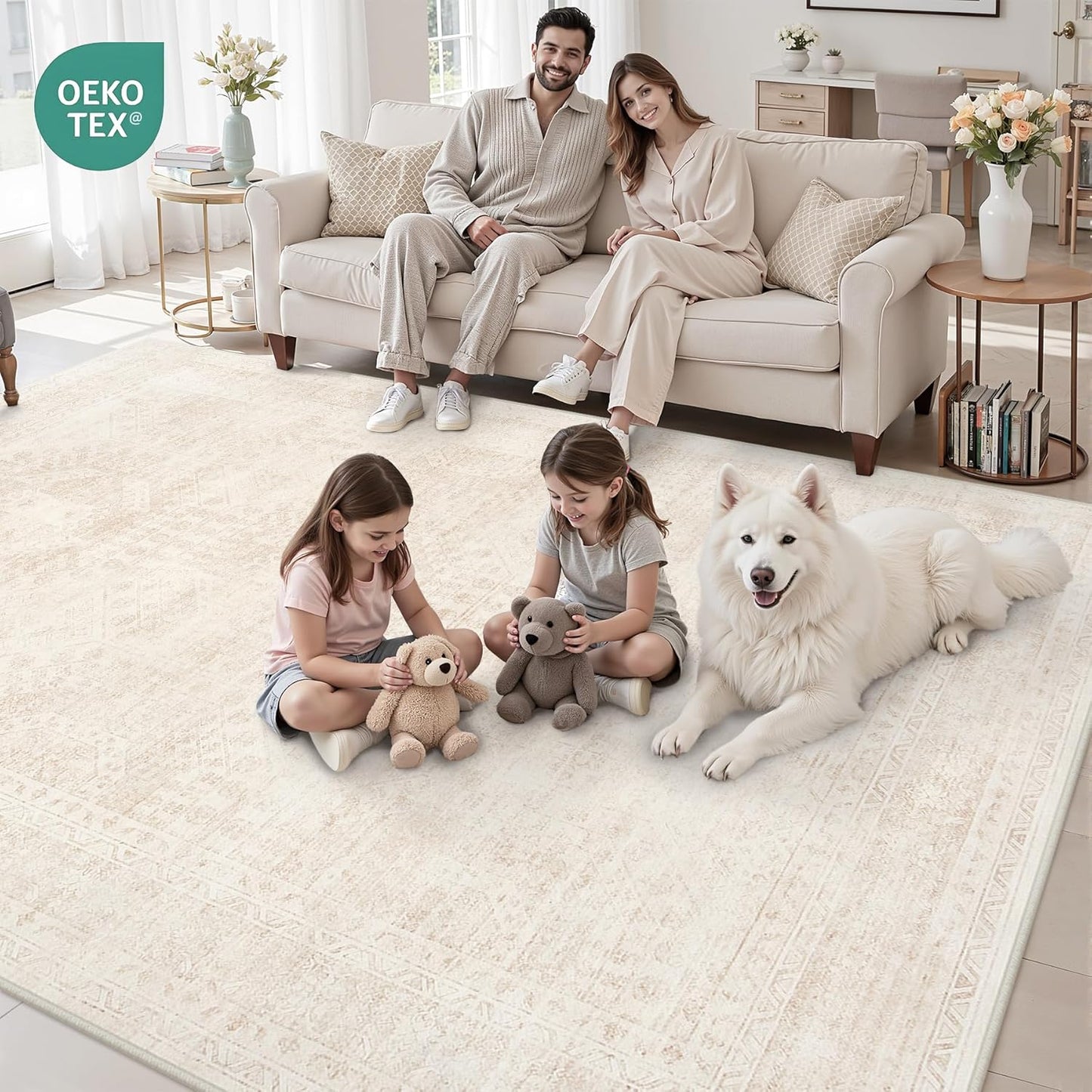 Alfombras Luxturiy 8x10 Sala de estar: Dormitorio Alfombra Lavable...