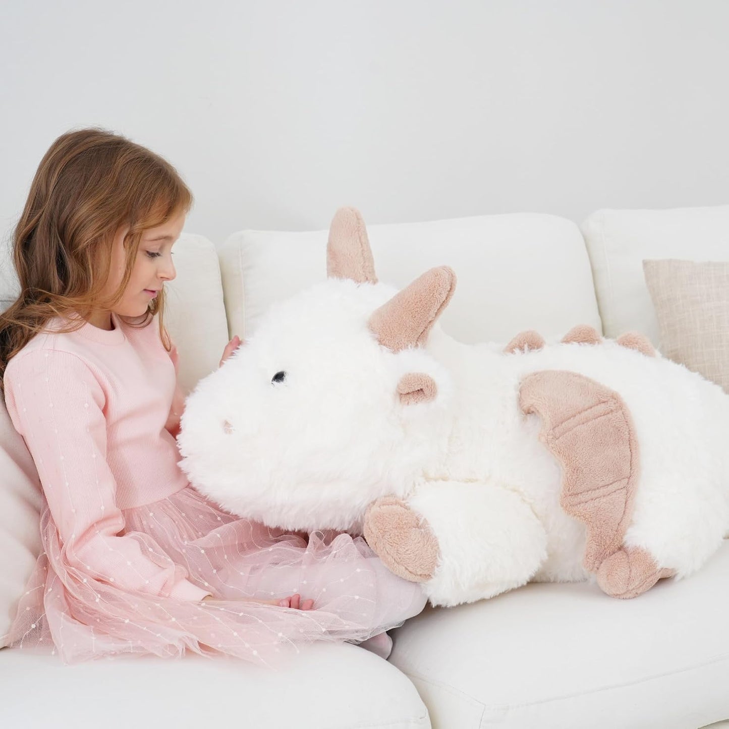 EEYQR Peluche de dragón gigante, juguete de peluche grande y suave,...