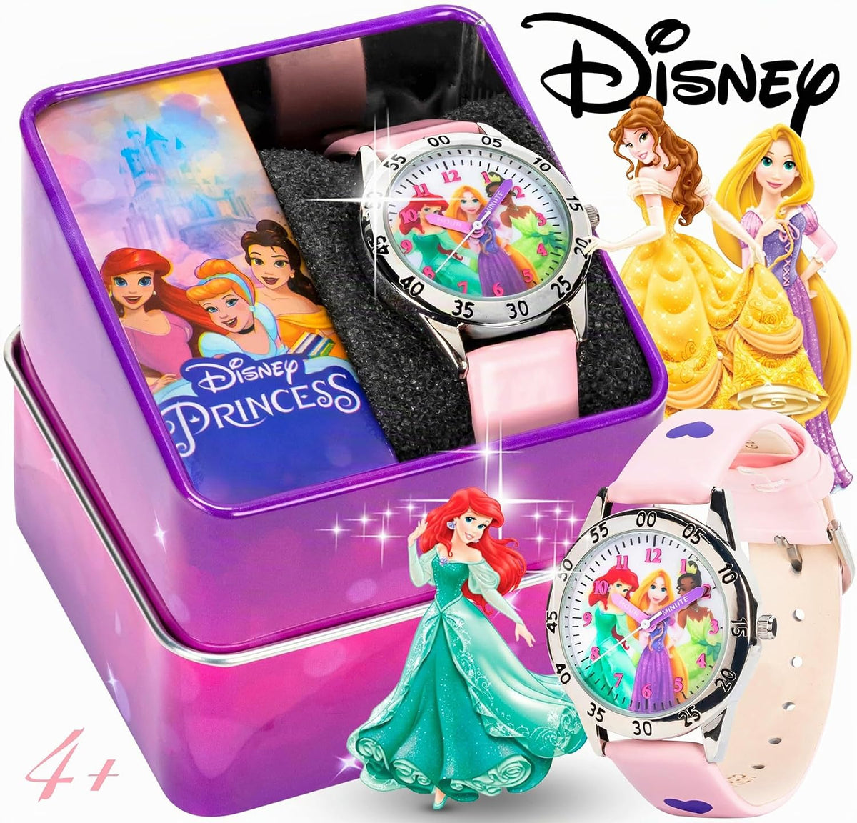 Disney Princess Time Teacher - Reloj para niños, fácil aprendizaje...