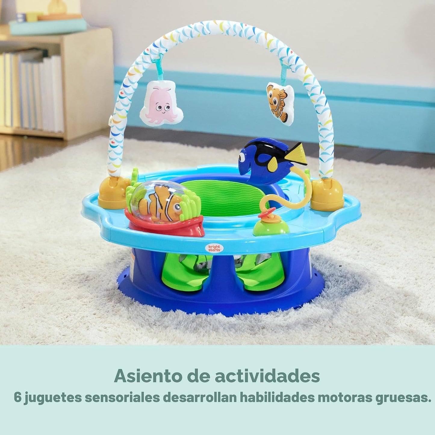 Bright Starts Disney Baby Finding Nemo SuperSeat, divertido asiento...