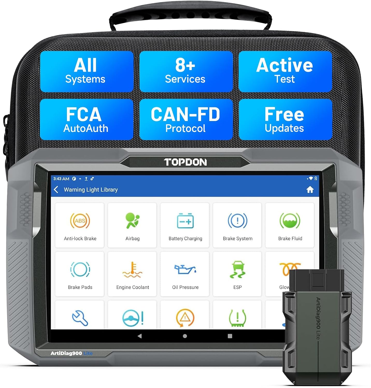 TOPDON Escáner AD900 Lite OBD2, herramienta de escaneo bidirecciona...