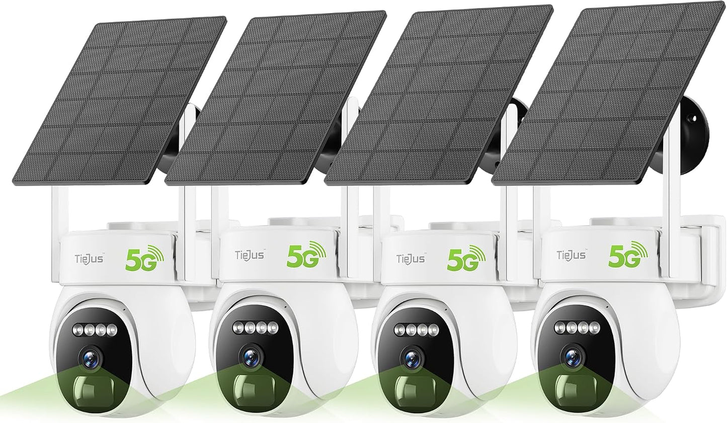 TIEJUS Cámaras de seguridad 2.4G\/5G inalámbricas para exteriores,...