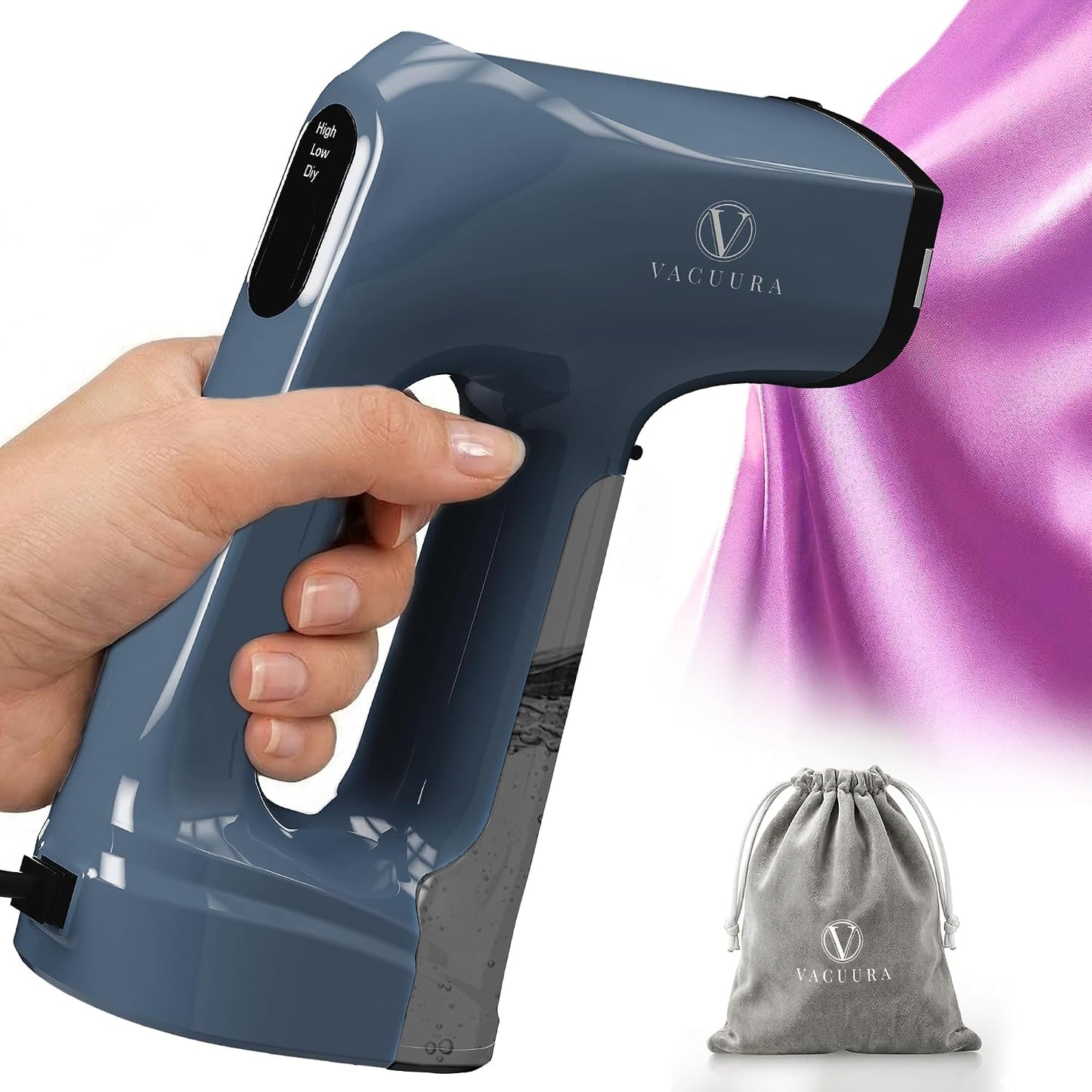Vaporizador al vacío para ropa, vaporizador y plancha 2 en 1 de 120...