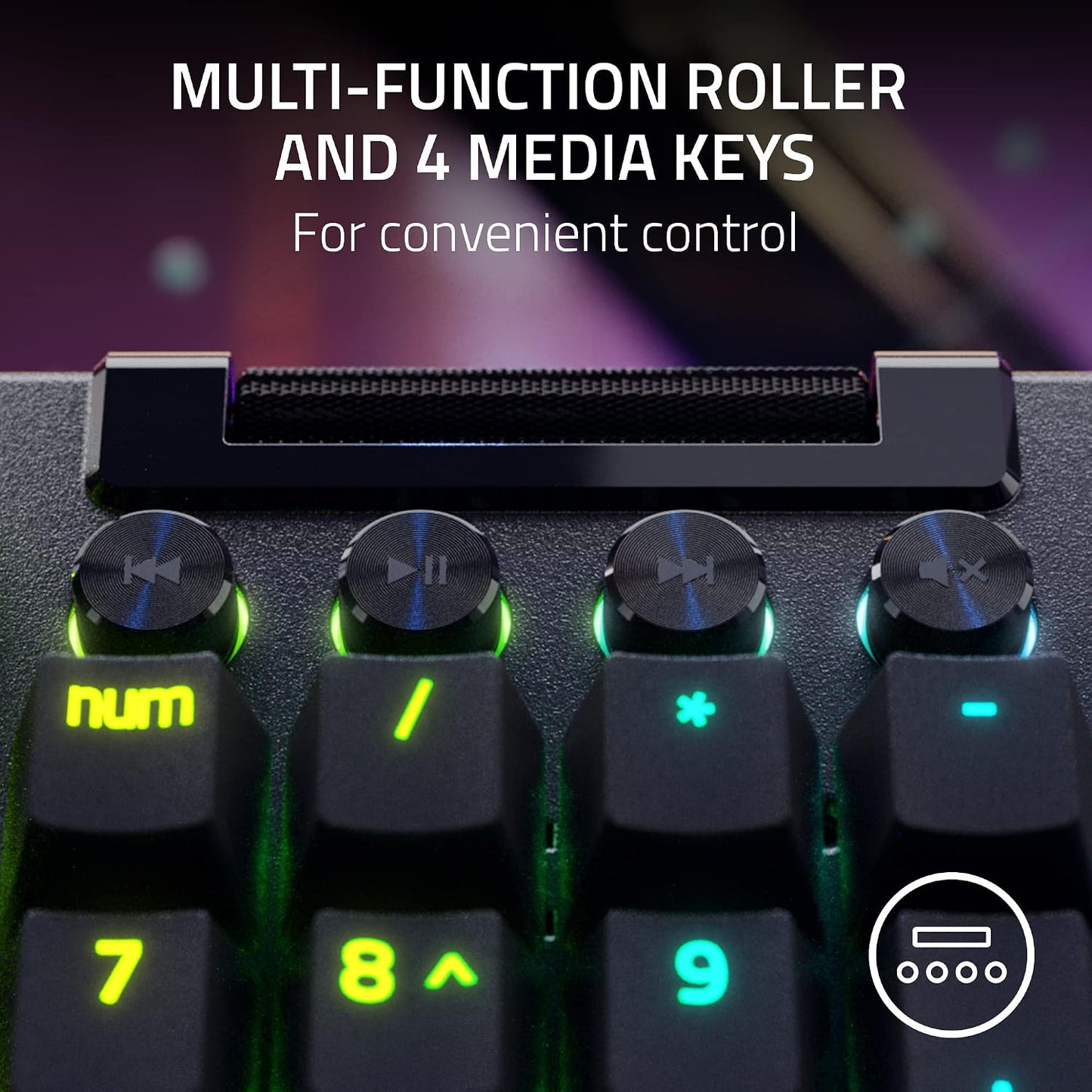 Razer BlackWidow V4 Pro - Teclado mecánico con cable para juegos |...