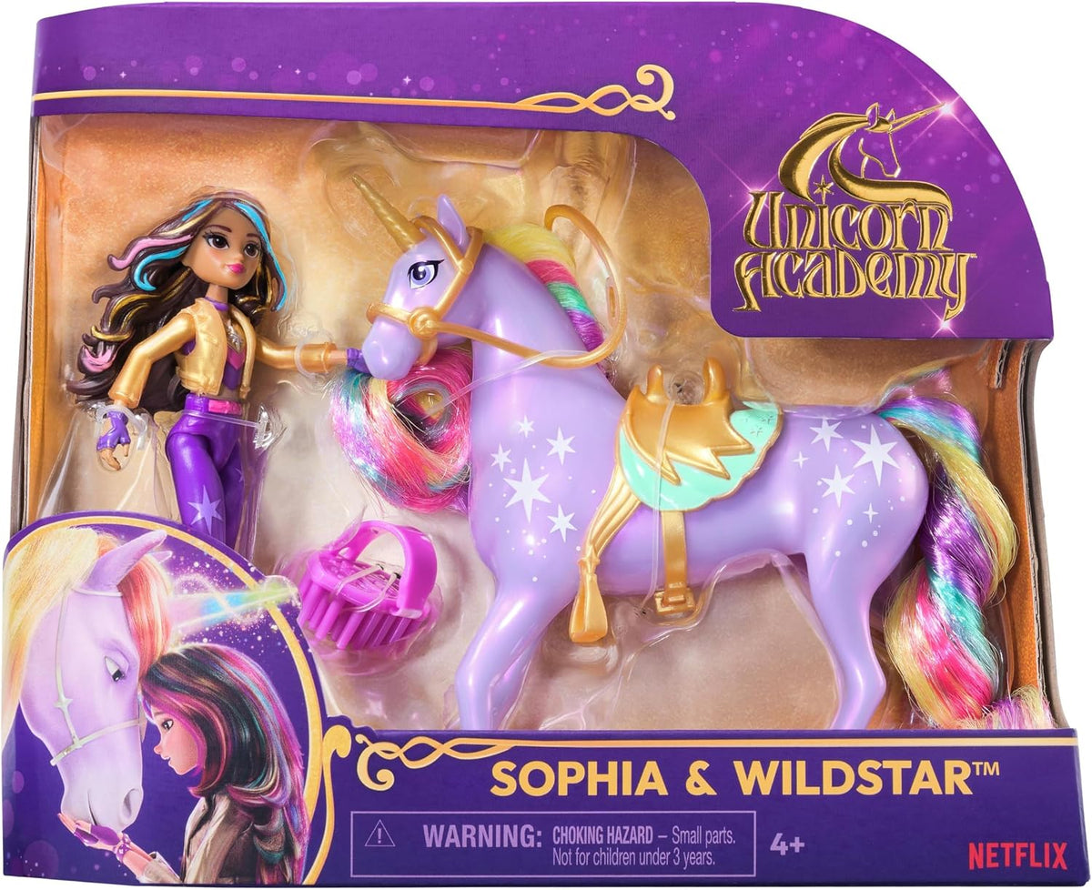 Unicorn Academy Sophia &amp; Wildstar, 2 accesorios, juguetes de un...