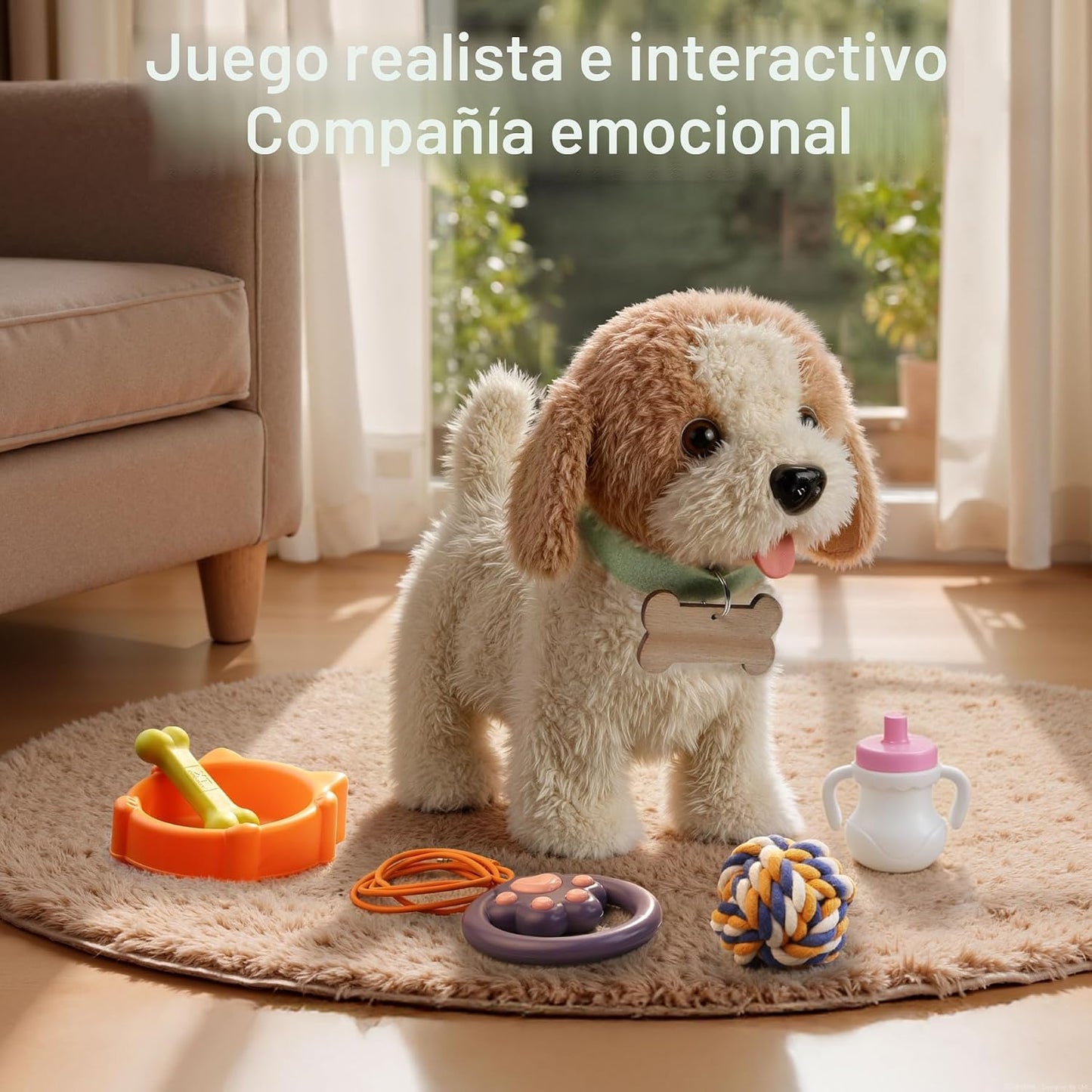 OR OR TU Juguete de perro caminando y ladrando con control remoto y...