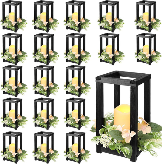 Hushee Juego de 60 velas de madera para centros de mesa de boda, co...