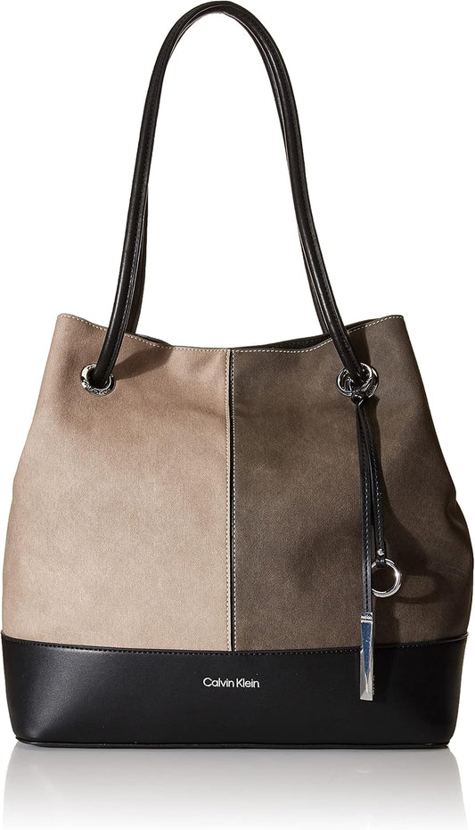 Calvin Klein Gabrianna Bubble - Bolso llave Norte\/Sur de piel sint...