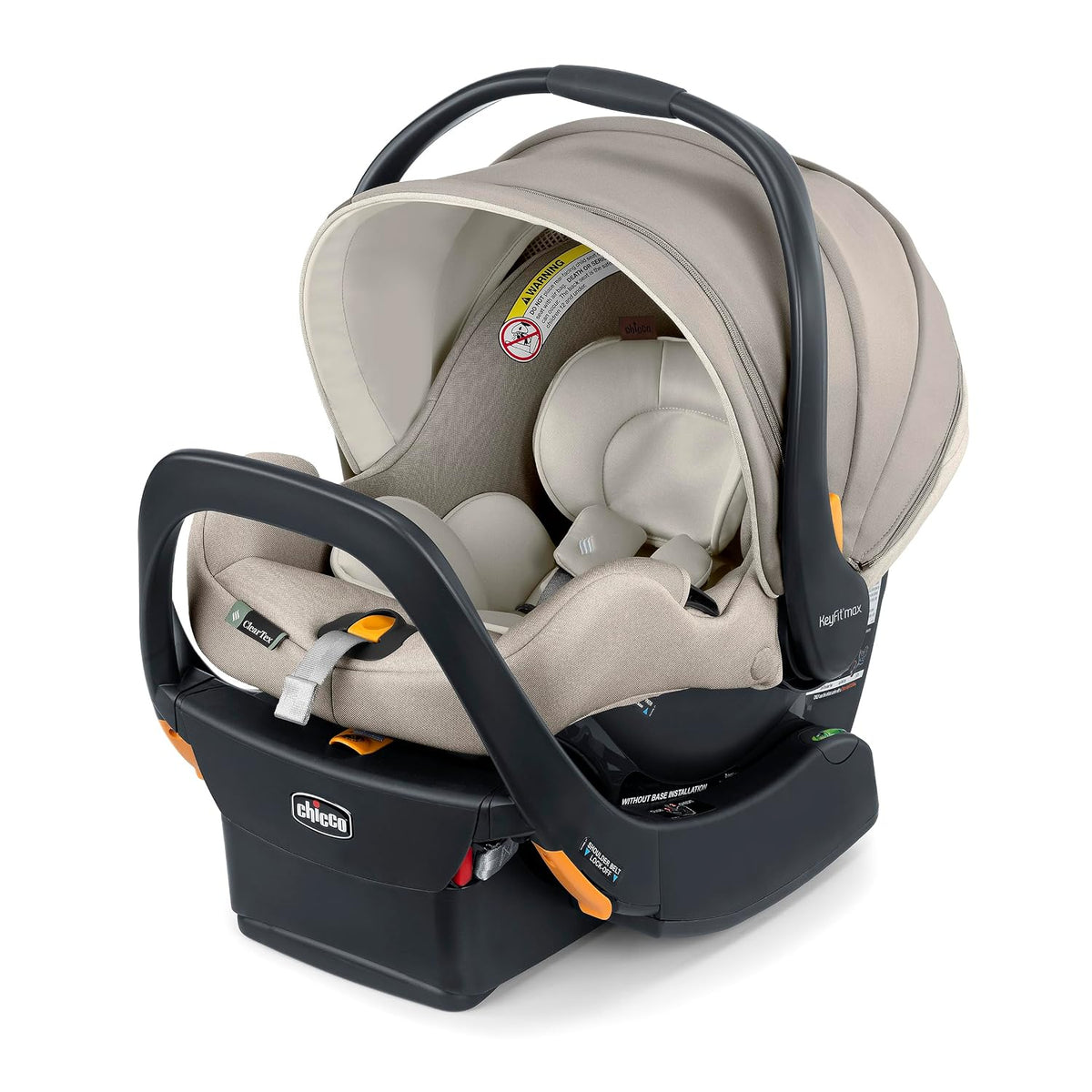 Chicco KeyFit Max Zip ClearTex - Asiento infantil para automóvil co...