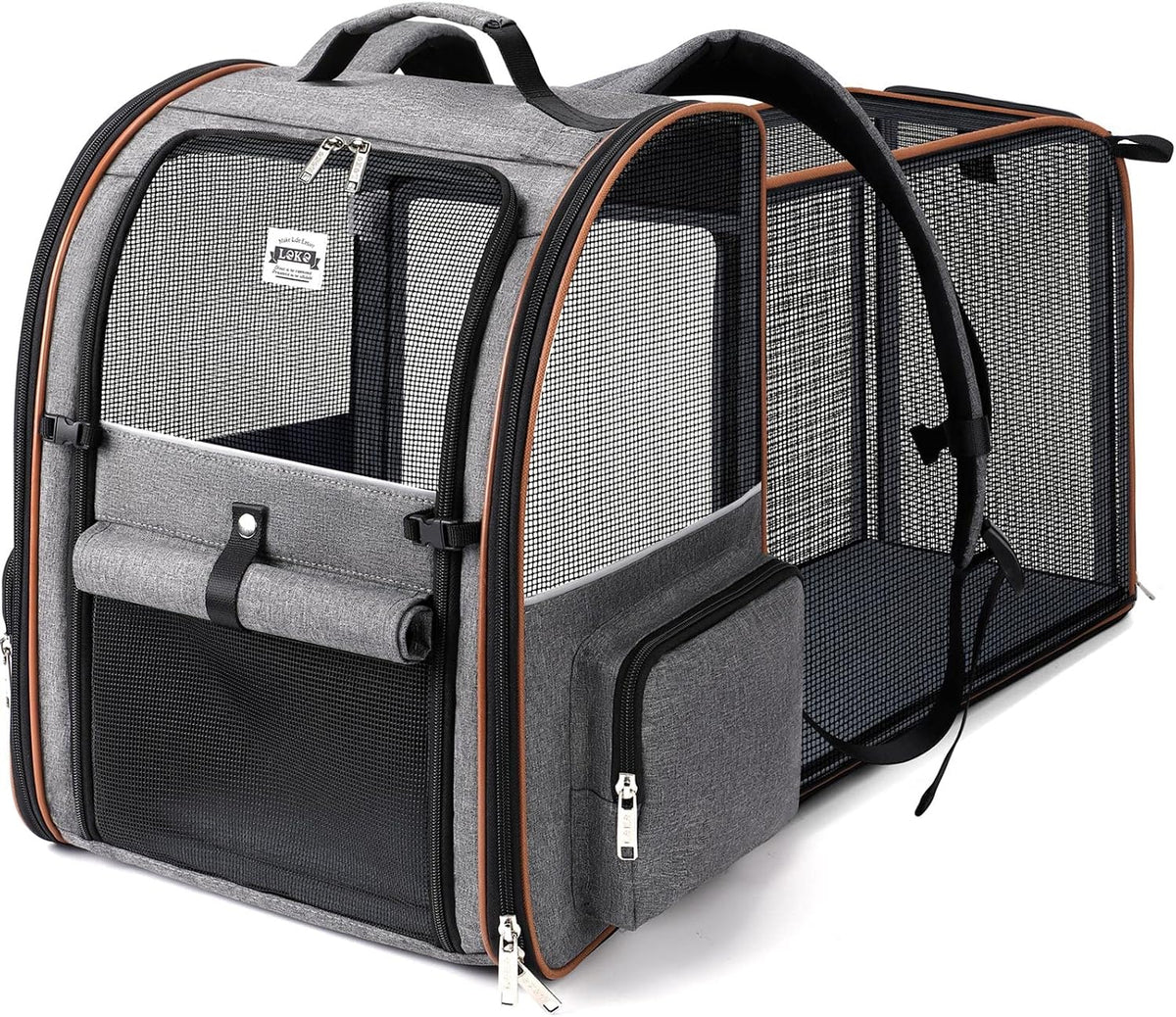 Lekebobor Mochila transportadora para gatos, transportador de masco...