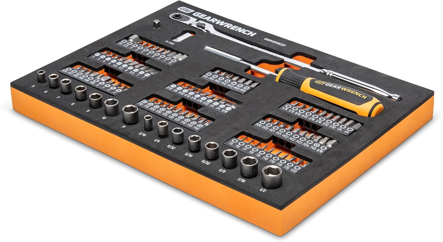 GEARWRENCH Juego de 105 herramientas para mecánicas con guía de 0.6...