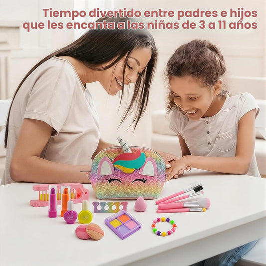 20 piezas de maquillaje real para niñas de 3 a 11, juegos de maquil...