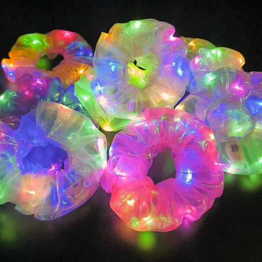 40 coleteros iluminados con 24 lazos elásticos de satén para el cab...
