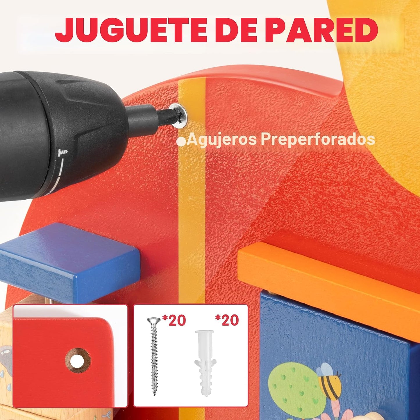 Paneles de pared con actividades de tren | Panel de pared sensorial...