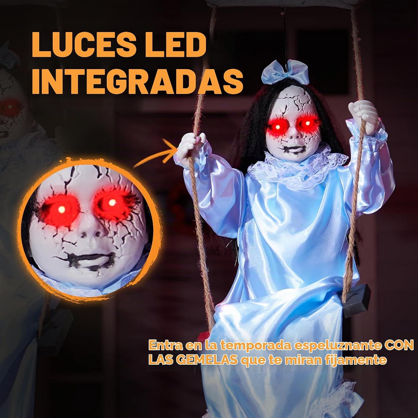 JOYIN 2 piezas de fantasmas colgantes para decoración de Halloween...