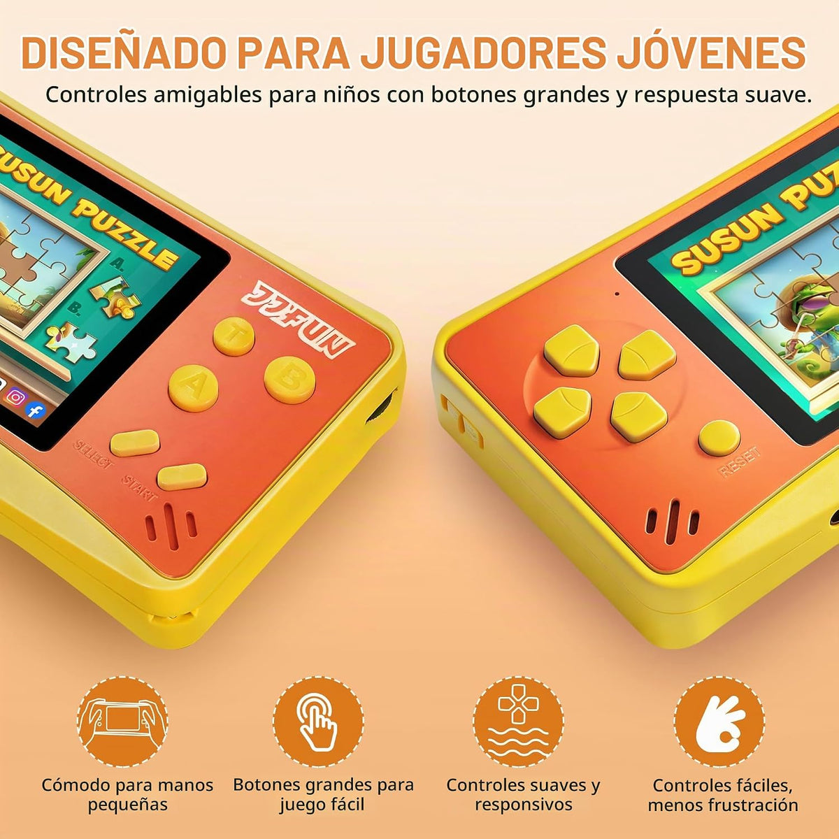 168 Reproductor de videojuegos incorporado Plug &amp; Play de mano...