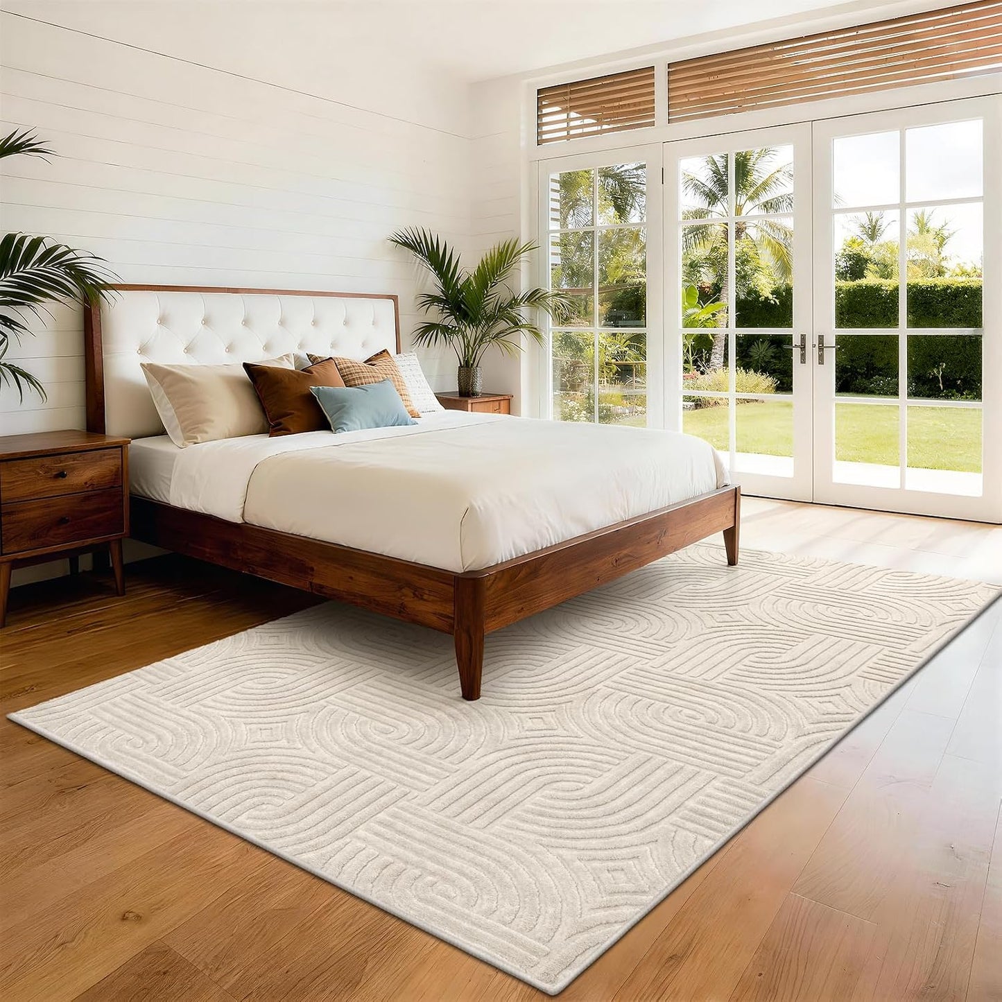 Pauwer Alfombras lavables para sala de estar, de 6 x 9 pies, modern...