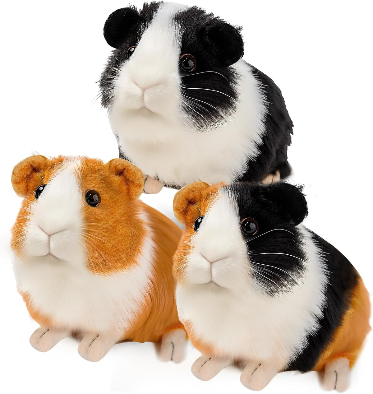 redaica 3 peluches de conejillo de indias, juguetes de peluche de 7...