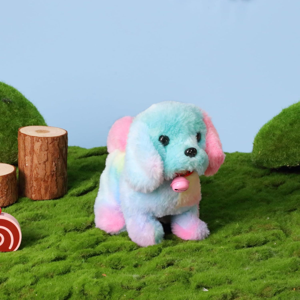 Hopearl Perro caminante con campana, juguete electrónico interactiv...
