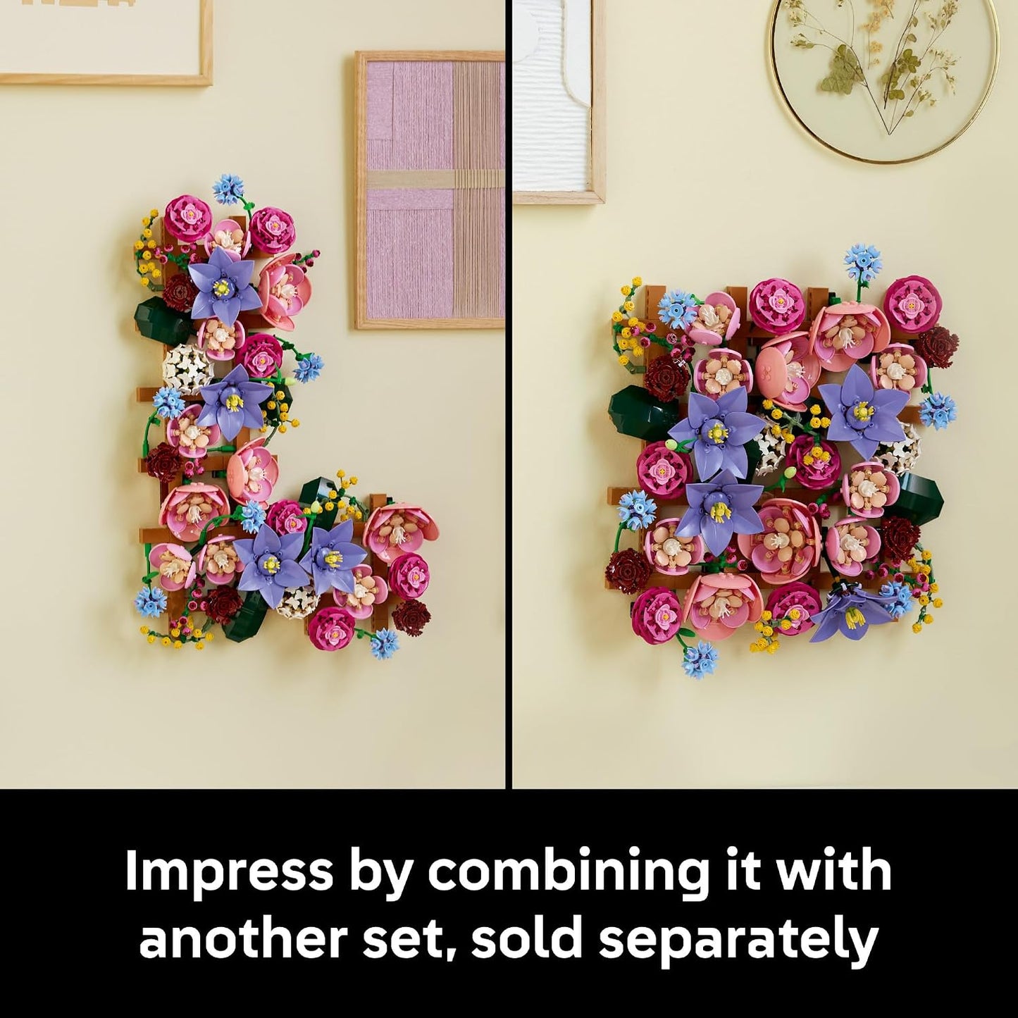 LEGO Botanicals 11503 - Decoración de pared de flores, juego de con...