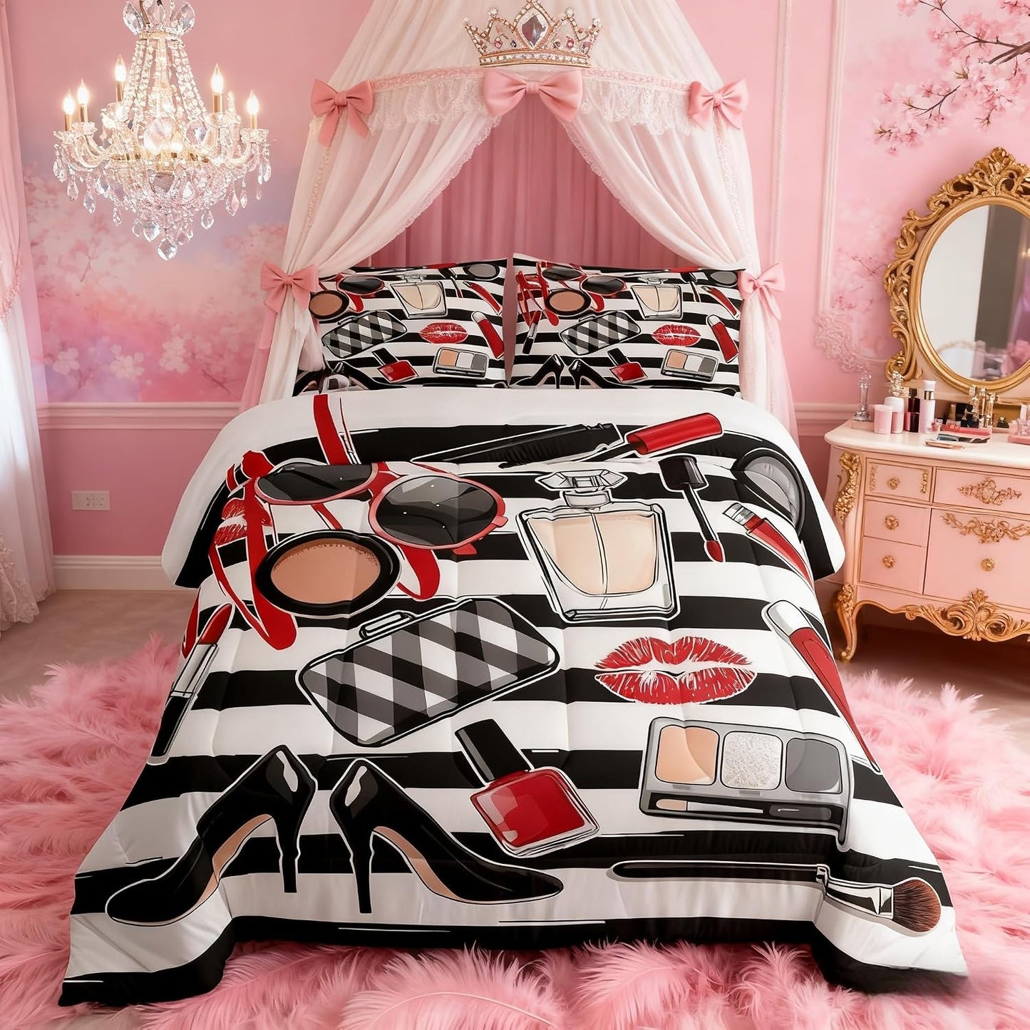 Homewish Makeups - Juego de edredón tamaño Queen, juego de ropa de...