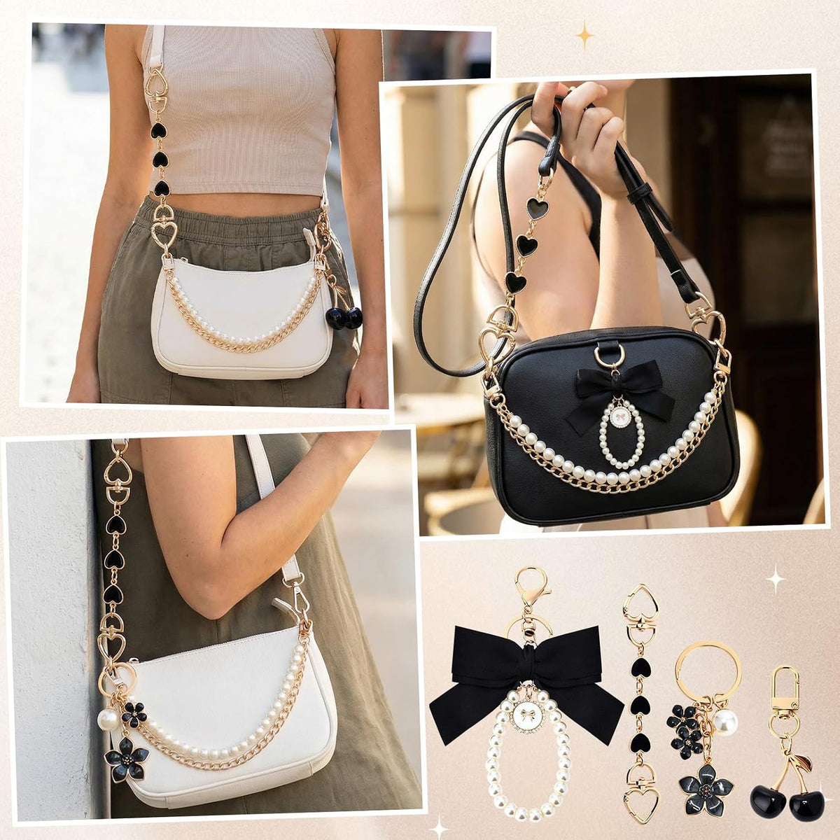 Sylixonae Juego de 7 piezas de accesorios para monedero con extenso...