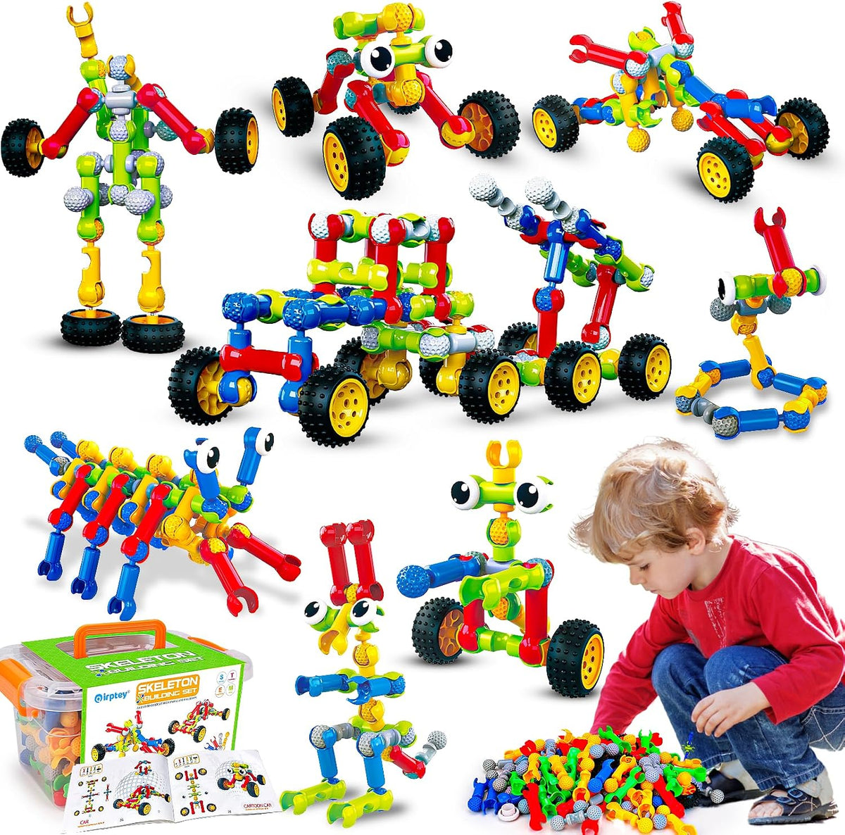 Juguetes de construcción STEM para niños de 3, 4, 5, 6, 7, 8+ años,...