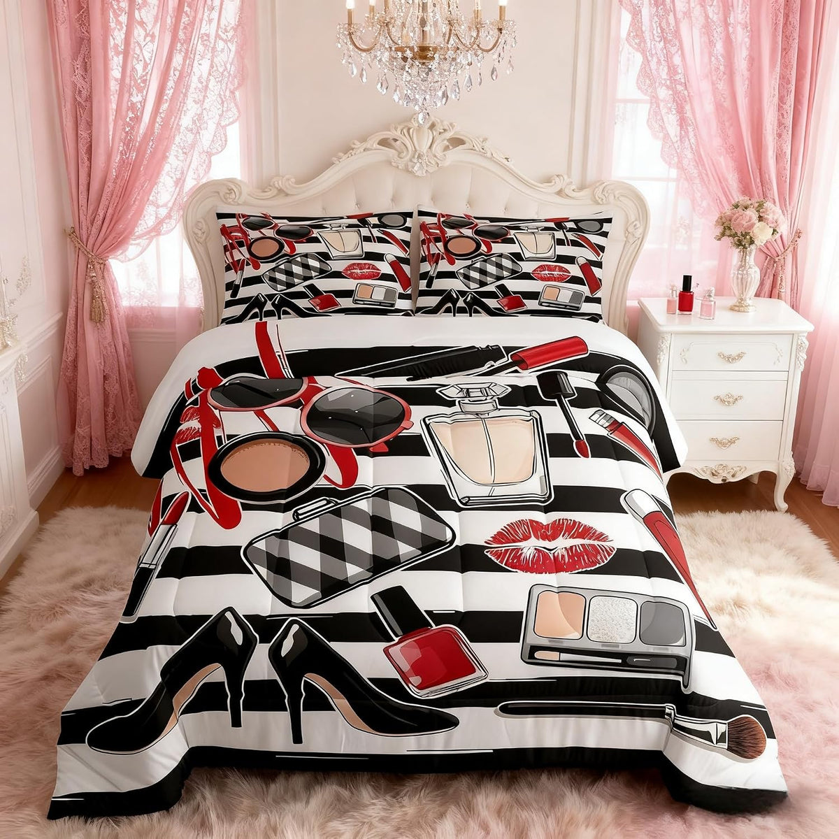 Homewish Makeups - Juego de edredón tamaño Queen, juego de ropa de...