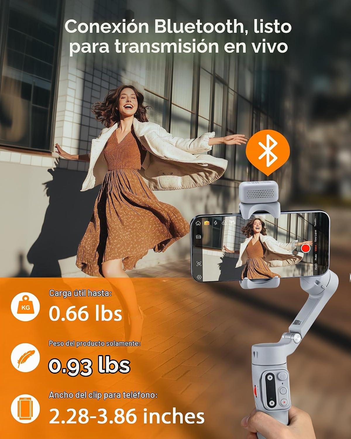 hohem iSteady X3 - Estabilizador de cardán mejorado para iPhone con...