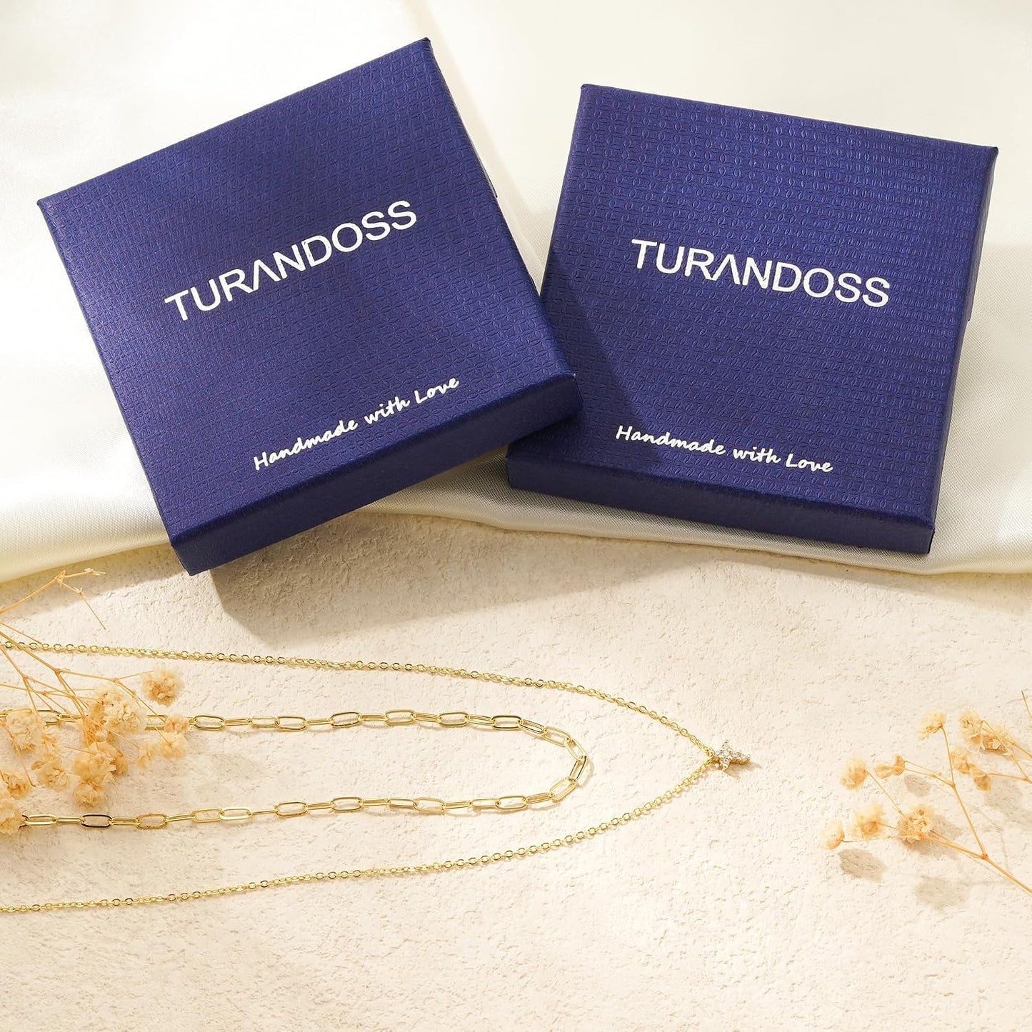 Turandoss Collar de Cruz de Oro para Mujeres - Delicado Collar de C...