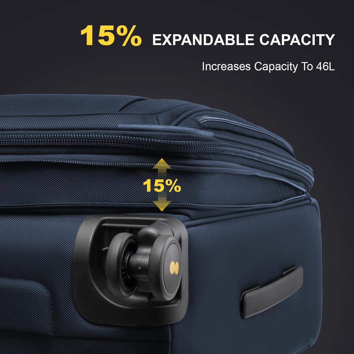 LEVEL8 Maleta de Mano Aprobada por Aerolínea con Compartimento, Mal...
