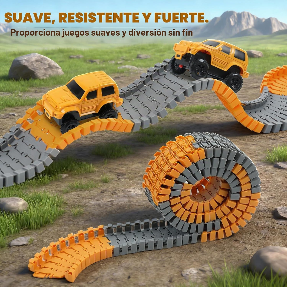 TGJH Kit de expansión de pista flexible de construcción de 100 piez...