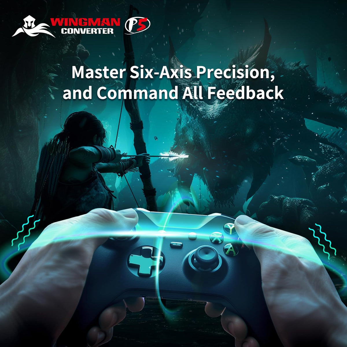 Brook Wingman P5 - Convertidor de controlador de PC P5 P4 con sopor...