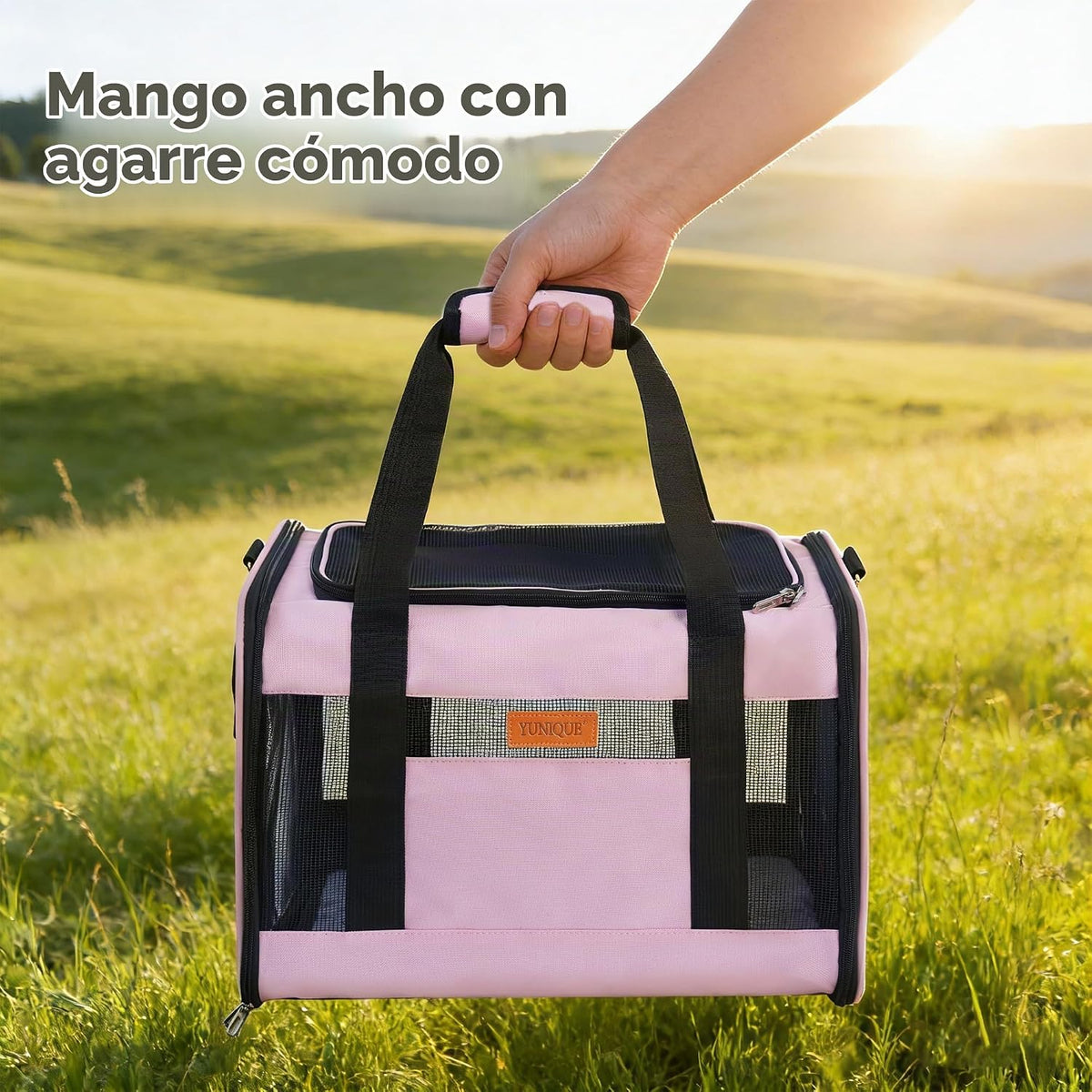 YUNIQUE Transportador de gatos y perros de lados suaves para mascot...