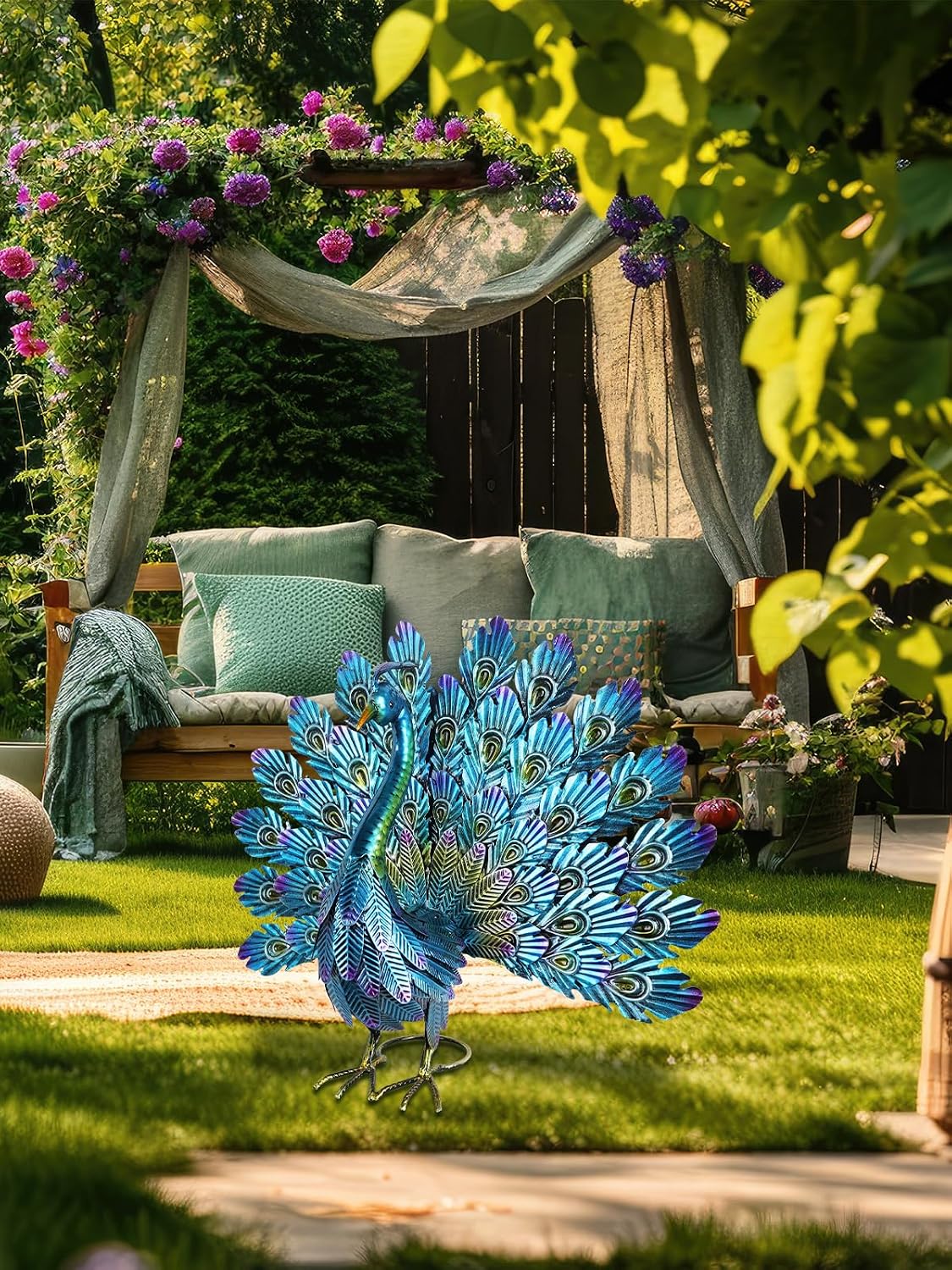 YEAHOME Estatuas de decoración de jardín al aire libre, 22.4 pulgad...