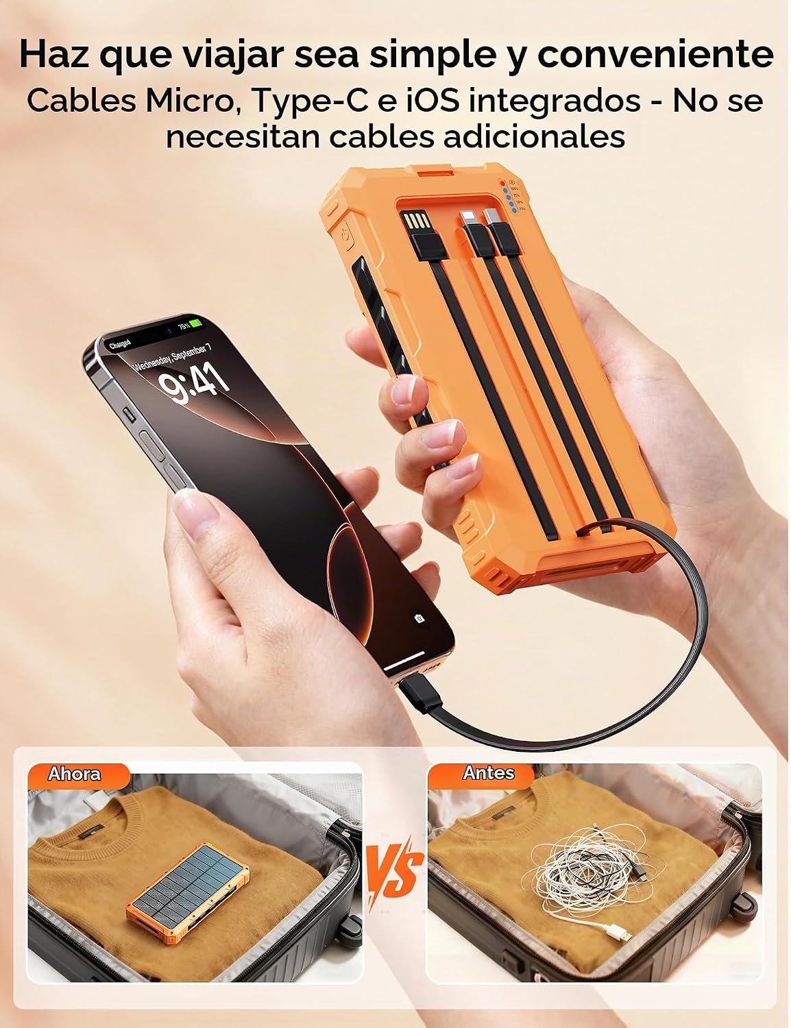 Batería externa portátil del banco 20000mah del poder del cargador...