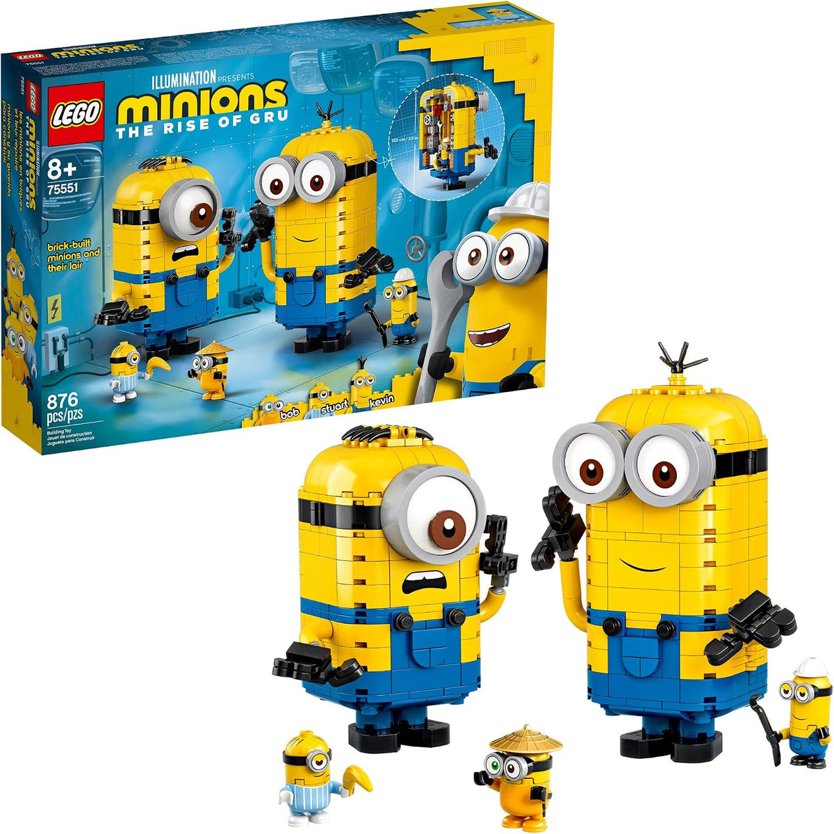 LEGO Minions: El surgimiento de Gru: Minions construidos con ladril...