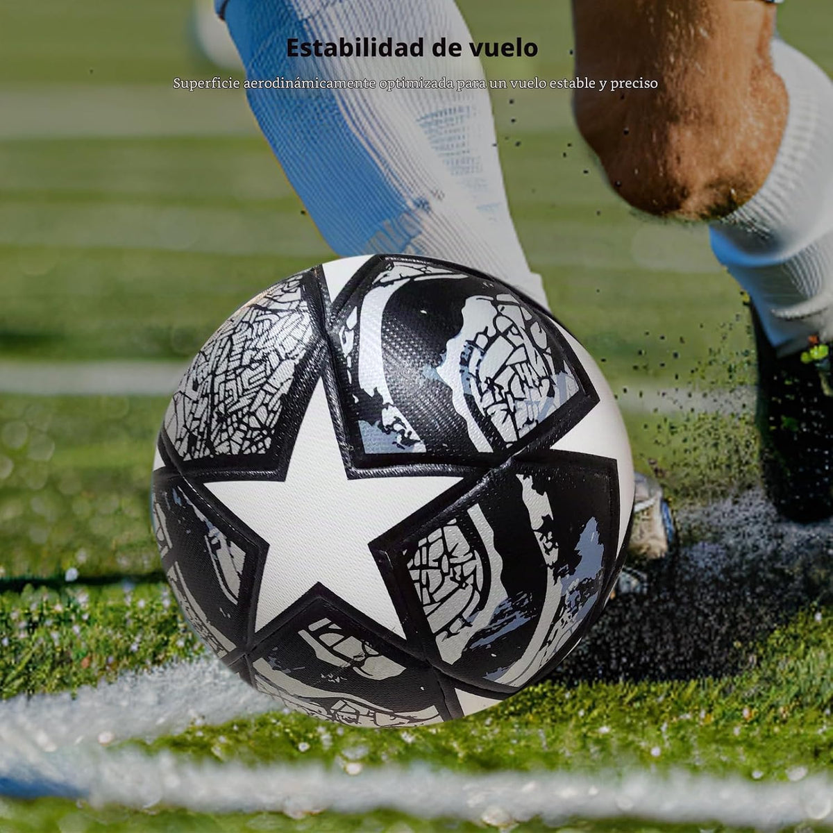 XAVOLENT Balón de fútbol profesional Tamaño 5,4 | Pelota de entrena...