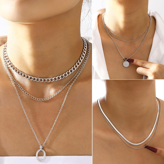 FAXHION Juego de joyas de oro para mujer, 68 piezas, con 7 collares...