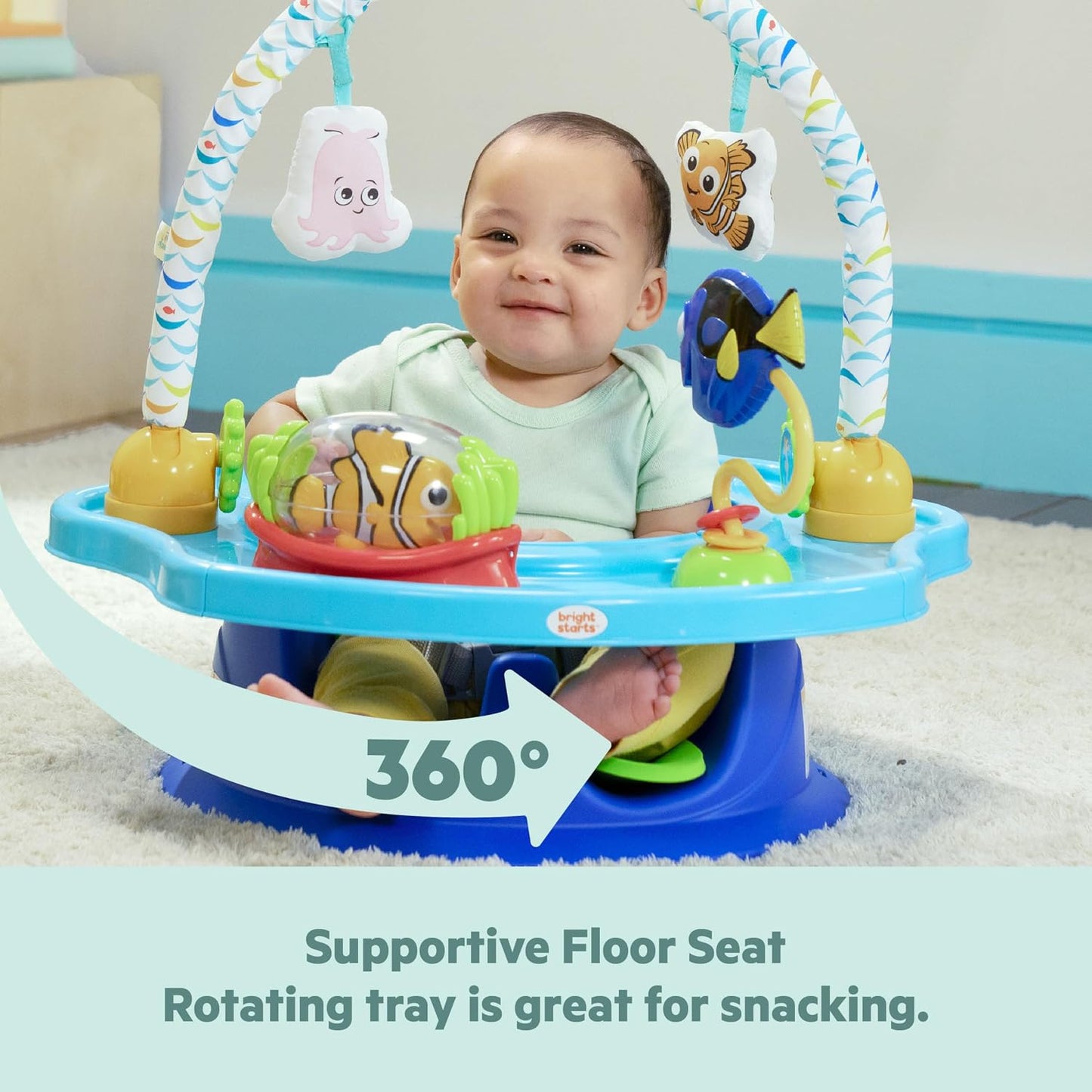 Bright Starts Disney Baby Finding Nemo SuperSeat, divertido asiento...