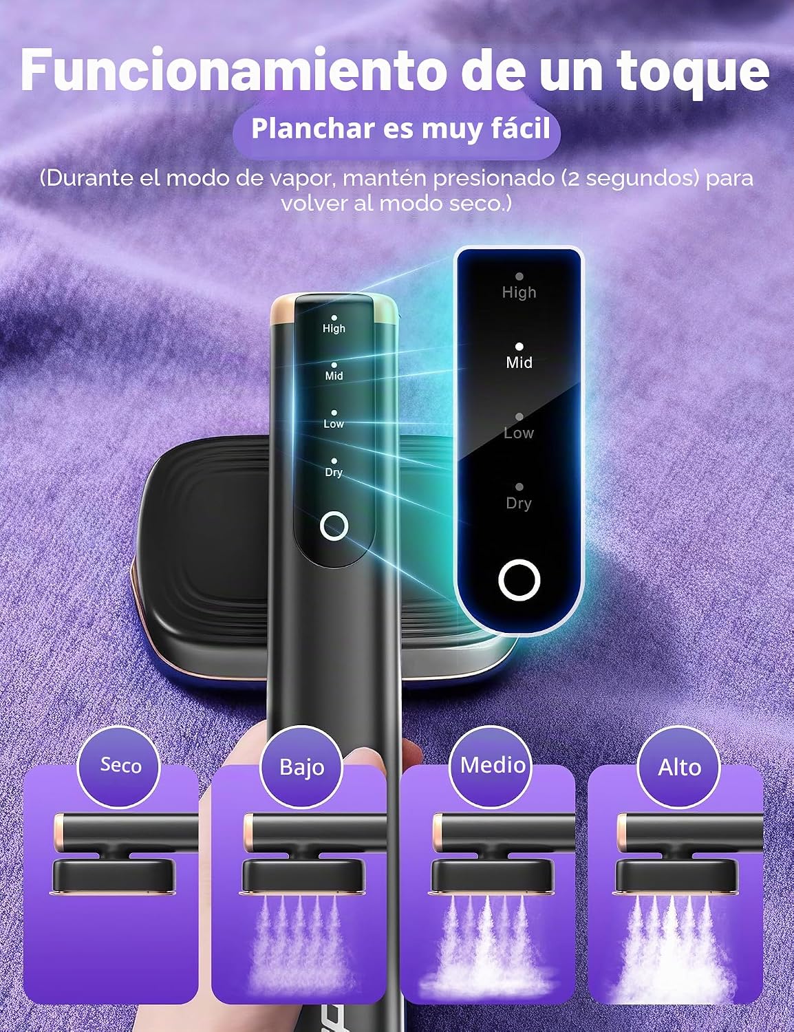 Sundu - Vaporizador de viaje para ropa, 1.23 oz\/min de vapor para...