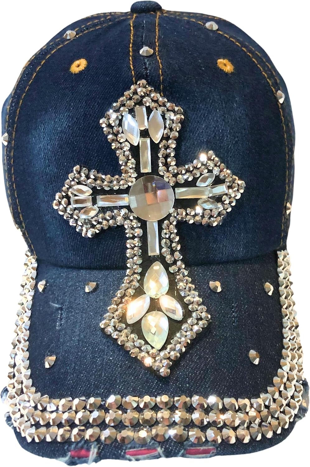 Popfizzy Bedazzled - Sombrero de cruz para mujer, sombrero de diama...