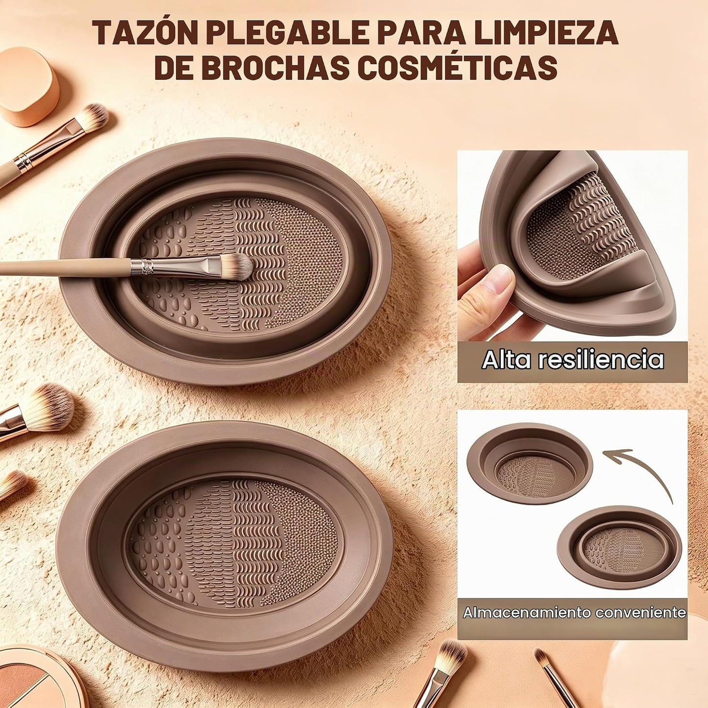 Juego de brochas de maquillaje, 57 brochas de maquillaje multifunci...
