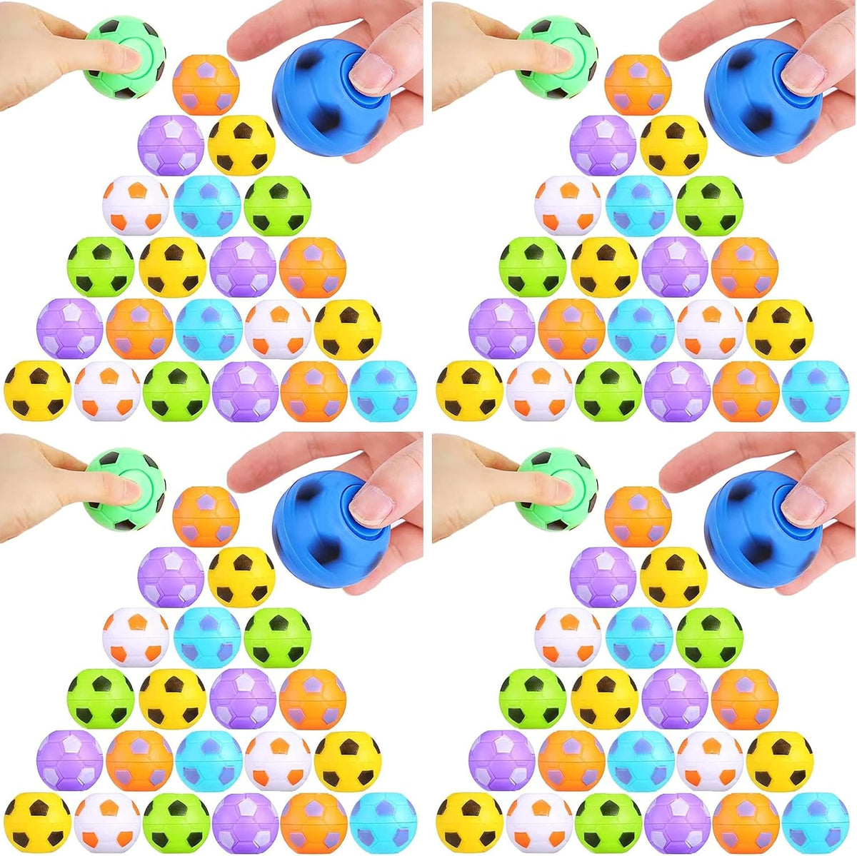 32 piezas mini Fidget Spinners de pelota de fútbol para niños, rega...