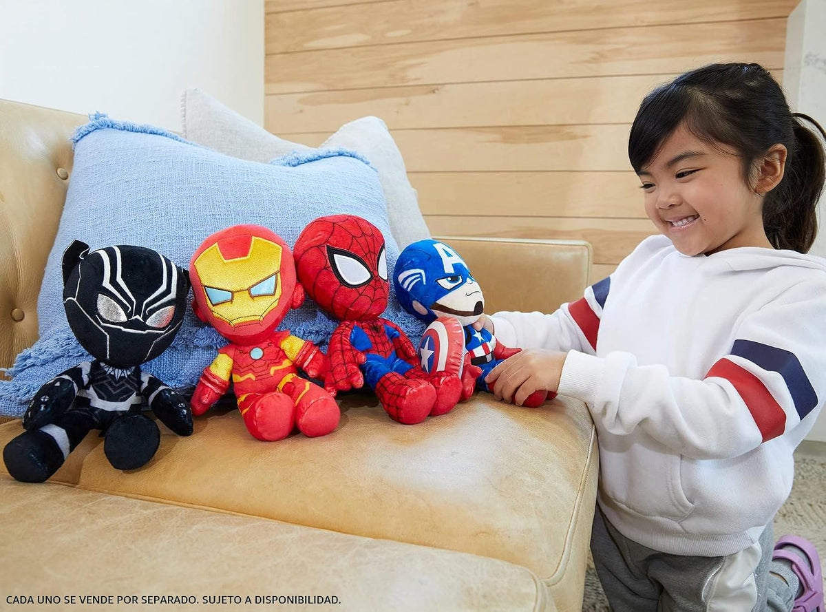 Figura de personaje de peluche de Marvel, muñeca suave Ironman Supe...