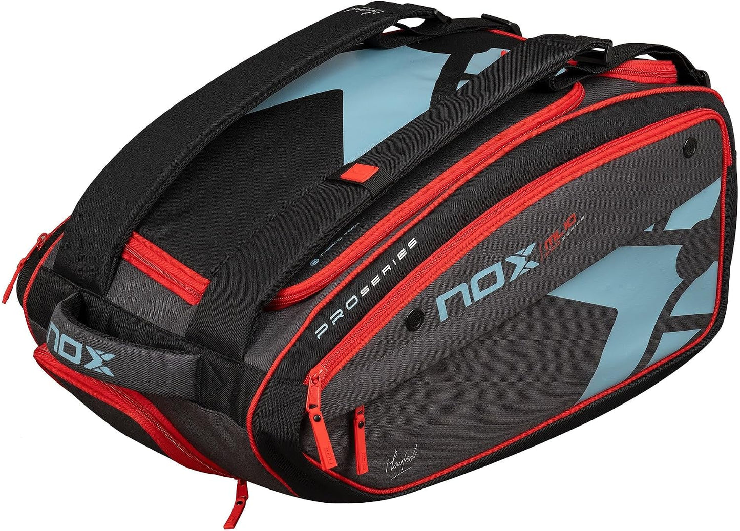 Bolso de pádel compacto NOX AT10 Competition XL | Paletero Versátil...